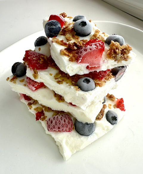 Frozen Granola Berry Yogurt Bark