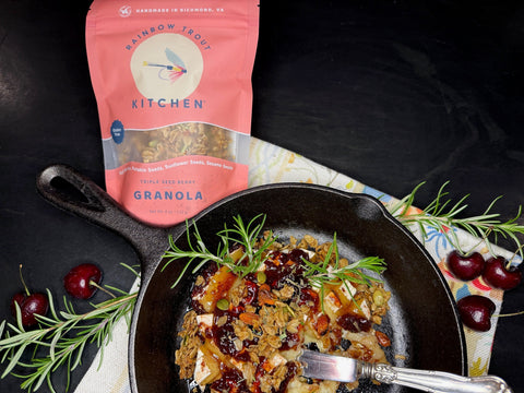 Warm Brie + Granola Appetizer - Easy, Dreamy